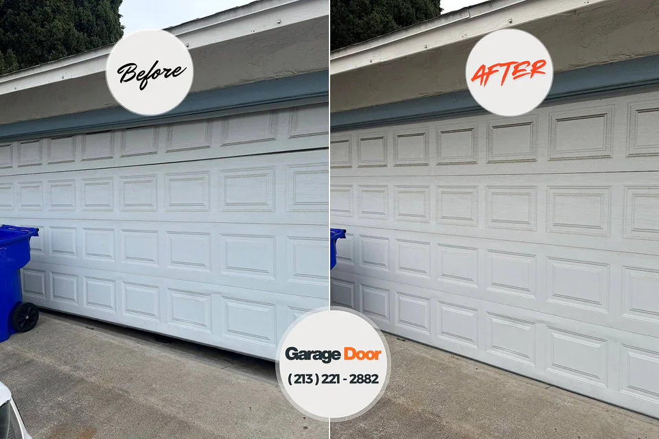 Before and after: garage door company North St. Paul, MN